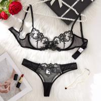 Luxury Plus Size Sexy Lingerie Set for Women – Elegant Europe and America-Inspired Bra & Panty Collection thumbnail