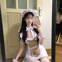 Plus Size Sexy Maid Costume - Flirty Chef Outfit with Ruffled Hem, Sweet & Playful Servant Set thumbnail