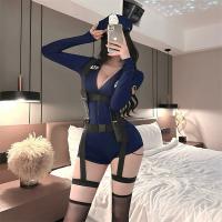 Plus Size Sexy Role Play Costume - Busty Cosplay Bodysuit & Skirt Set for Confident Women thumbnail