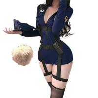 Plus Size Sexy Role Play Costume - Busty Cosplay Bodysuit & Skirt Set for Confident Women thumbnail