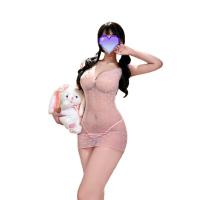 Plus Size Sexy Sheer Bodycon Dress Set – Pure Temptation Sleepwear, No-Remove Lingerie Outfit for Curvy Women thumbnail