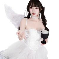 Pure & Alluring Ballet-Inspired Lingerie Dress – White Sheer Artistic Photo Shoot Outfit for Feminine Elegance thumbnail