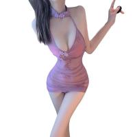 Pure & Alluring Lace Lingerie Set - QQNY Cheongsam-Inspired Sensual Sleepwear for Women thumbnail