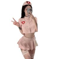 Pure & Playful Lingerie Set - Nurse-Themed Sexy Sleepwear for Small Bust, abstinence-Inspired Seductive Outfit thumbnail
