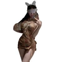 Pure & Playful Lingerie Set - Seductive Qipao-Inspired Sleepwear, Naughty Yet Elegant Costume Outfit thumbnail