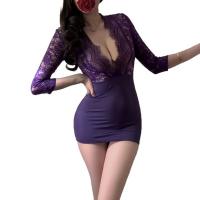 Pure & Playful Lingerie Set - Seductive Secretary Costume with Sexy Sleepwear for Couples thumbnail