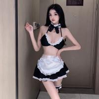 Pure & Playful Maid Costume Set - Sexy Cute Cosplay Lingerie Outfit, No-Remove Design thumbnail