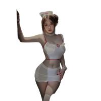Pure & Playful Nurse Costume Lingerie Set – Sexy Sleepwear for Women, Plus Size Flirty Outfit thumbnail