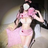 Pure & Playful Nurse Lingerie Set - Sensual Costume Sleepwear for Romantic Evenings thumbnail