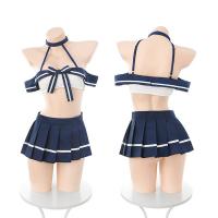 Pure & Playful Student-Style Lingerie Set – Japanese Sailor Uniform JK Outfit for Role Play thumbnail