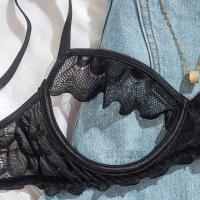 Luxury Pure-Seduction Lingerie Set - Sheer Lace Open-Cup & Crotchless Couples Intimate Wear for Adults thumbnail