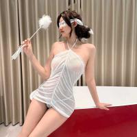 Pure & Seductive Lace Bodysuit - Sexy Sleepwear Set for Women, Flirty Bedroom Lingerie Outfit thumbnail