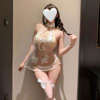 Pure & Seductive Lace Lingerie Set for Women – Chinese-Inspired Embroidered Erotic Underwear, Sexy Outerwear Style thumbnail