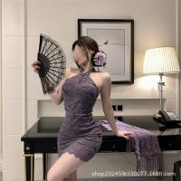 Pure & Seductive Lace Qqny Cheongsam Bodycon Dress - Elegant Autumn Winter Erotic Lingerie for Women thumbnail