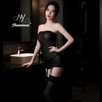 Pure & Seductive Lingerie Bodysuit - Sheer Temptation Outfit for Intimate Moments, Sexy Costume Set thumbnail