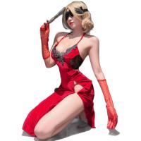 Pure & Seductive Lingerie Set – Modest-Chic Qipao-Style Sexy Sleepwear, Erotic Cosplay Bodysuit for Women thumbnail