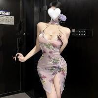 Pure & Seductive Lingerie Set – Modest Yet Alluring Qipao-Inspired Sexy Sleepwear for Women thumbnail