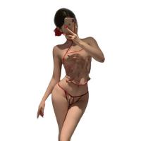 Pure & Seductive Lingerie Set – Modest Yet Sexy Q-Style Bodysuit, No-Remove Sleepwear, Uniform-Inspired Cosplay Outfit thumbnail