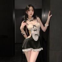 Pure & Seductive Maid Costume - Sexy Role Play Lingerie Set for Cosplay, Date Night, or Themed Parties thumbnail