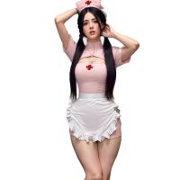 Pure & Sexy Nurse Costume Set – Slit Bodycon Skirt, Role Play Lingerie for Women, Cute Yet Bold Cosplay Outfit thumbnail