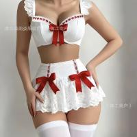 Pure & Spicy Women's Summer Lingerie Set – Sexy Bow Bikini Sleepwear Outfit for Adults thumbnail