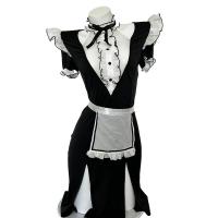 Pure Temptation Maid Cosplay Lingerie Set - Revealing Chest & Butt Costume, No-Remove Seductive Uniform Outfit thumbnail
