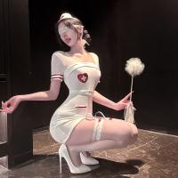 Pure Temptation Nurse Costume Lingerie Set - Sexy Cosplay Underwear for Adults thumbnail