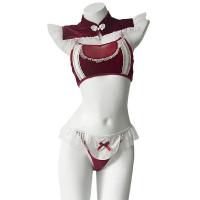 Pure & Tempting Christmas Bunny Girl Costume - Sexy Holiday Outfit with Rear Cutout, No-Remove Design thumbnail