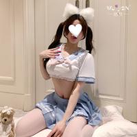 Pure & Tempting JK Uniform Set - Sexy Schoolgirl Lingerie Outfit, No-Remove Playful Costume thumbnail
