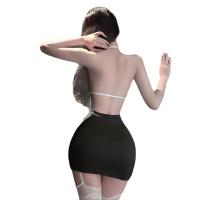 Pure & Tempting Lace Bodysuit for Women - Sensual Sheer Mesh Thong Bodysuit with Flirty Cutouts thumbnail
