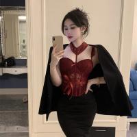 Pure & Tempting Lingerie Bodysuit - Busty-Look Push-Up Corset Vest Set for Small Bust Women thumbnail