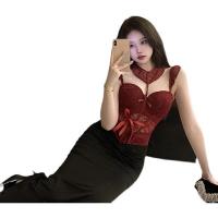 Pure & Tempting Lingerie Bodysuit - Busty-Look Push-Up Corset Vest Set for Small Bust Women thumbnail
