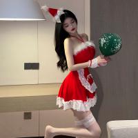 Pure & Tempting Lingerie Set - Christmas Naughty Maid Sleepwear Outfit, No-Remove Sexy Costume for Women thumbnail