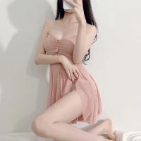 Pure & Tempting Women's Lace Sleepwear Set – Sheer Mesh Cami & Shorts for Small Bust Enhancement, Sexy Lingerie-Inspired thumbnail