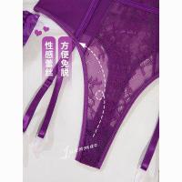 Purple Lace Corset Bodysuit - Seductive Pure & Tempting Uniform Set for Women, Fishbone Shapewear Sleepwear thumbnail