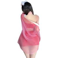 Qiaoduo Hanfu-Inspired Lingerie Set - Sexy Fox Spirit Daji Bodysuit & Skirt, Pure-Yet-Seductive Sleepwear thumbnail