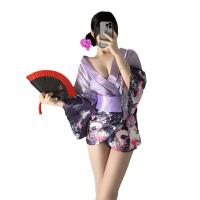 Qiaoduo Temptation Women's Sexy Deep V Lace Kimono Set - Anime-Inspired Japanese Uniform Outfit thumbnail