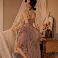 Qing Lian Yi Plus Size Lingerie Set - Seductive Sleep Dress, Slip & Robe Combo for Women thumbnail
