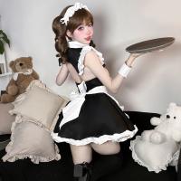 Qingruohan Pure & Seductive Lingerie Set - Maid Costume Role Play Sleepwear Outfit for Women thumbnail