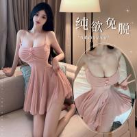 Qingruohan Sensual Lingerie Set for Women - Seductive No-Remove Strap Nightdress & Sleepwear Collection thumbnail