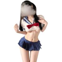Qingruohan Sexy JK Uniform Set – Seductive Pleated Mini Skirt Role Play Outfit for Adults thumbnail