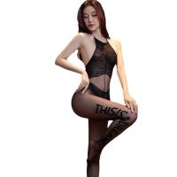 Qingyegé Sheer Sensual Stockings Set - Transparent Temptation Lingerie Bodystocking for Passionate Nights thumbnail