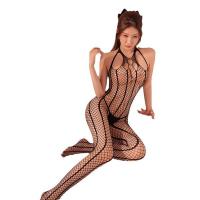 Qingyege Sensual Lingerie Set for Women - Transparent Mesh Uniform Bodystocking with Removable Crotch, Plus Size Friendl thumbnail
