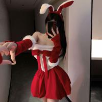 QQNY Christmas Sexy Bunny Girl Dress Costume Set - Pure & Tempting Role Play Lingerie Outfit thumbnail