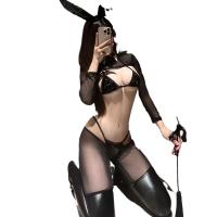 Rabbit Costume Lingerie Set - Sexy Sheer Mesh Bunny Outfit for Cosplay & Role Play thumbnail