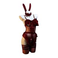 Rabbit Girl Lingerie Set - Sexy Tight-Fit Costume Sleepwear for Women, Pure & Tempting QQNY Style thumbnail