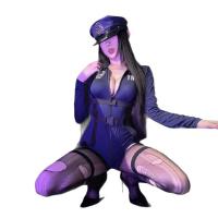 Rabbit Police Officer Lingerie Set - Seductive Sleepwear for Women, No-Remove Naughty Costume Outfit thumbnail