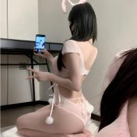 Rabbit-Themed Sexy Lingerie Set - Cute & Sophisticated Pure-Yu Style Outfit for Date Night thumbnail