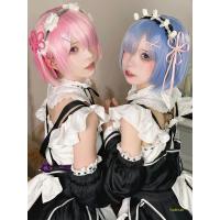 Ram & Rem Cosplay Costume Set - Re:Zero Zero to Hero Maid Outfit, Lolita Style Anime Cosplay Dress for Women thumbnail