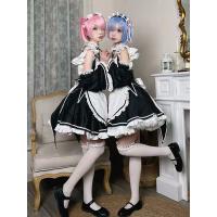 Ram & Rem Cosplay Costume Set - Re:Zero Zero to Hero Maid Outfit, Lolita Style Anime Cosplay Dress for Women thumbnail
